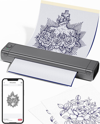 Memoking M08F Wireless Tattoo Schablonendrucker Portable Transfer Kopierer