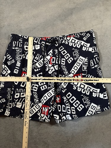 Big Dogs Trunks Swim Mens XL Dogs Geometric Beach All Over Print Lined - Picture 10 of 13