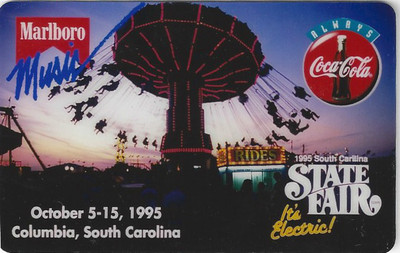 TK 137 Telefonkarte/Phonecard USAvSouth Carolina State Fair Coca Cola &Marlboro 
