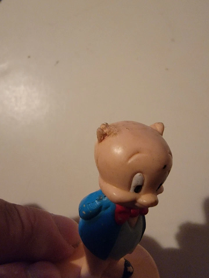 1987 Arbys ПВХ ПОРКИ СВИНЬЯ Warner Bros Looney Tunes 1980-е мини-фигурка - Изображение 3 из 4