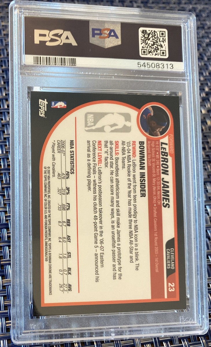 2007-08 Bowman - Chrome #23 Lebron James PSA 10 | eBay 2007-08 Bowman - Chrome #23 Lebron James PSA 10 | eBay