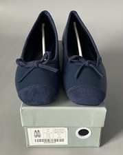 C. Paravano Ballet Flats   New w/ Box   Women  s Size EU 42, US 11   Navy Blue