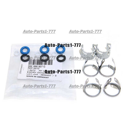 6 Set Fuel Injectors Nozzle Seals Repair O-ring Kit For VW Audi 2.8 3.0T 3.2 4.2