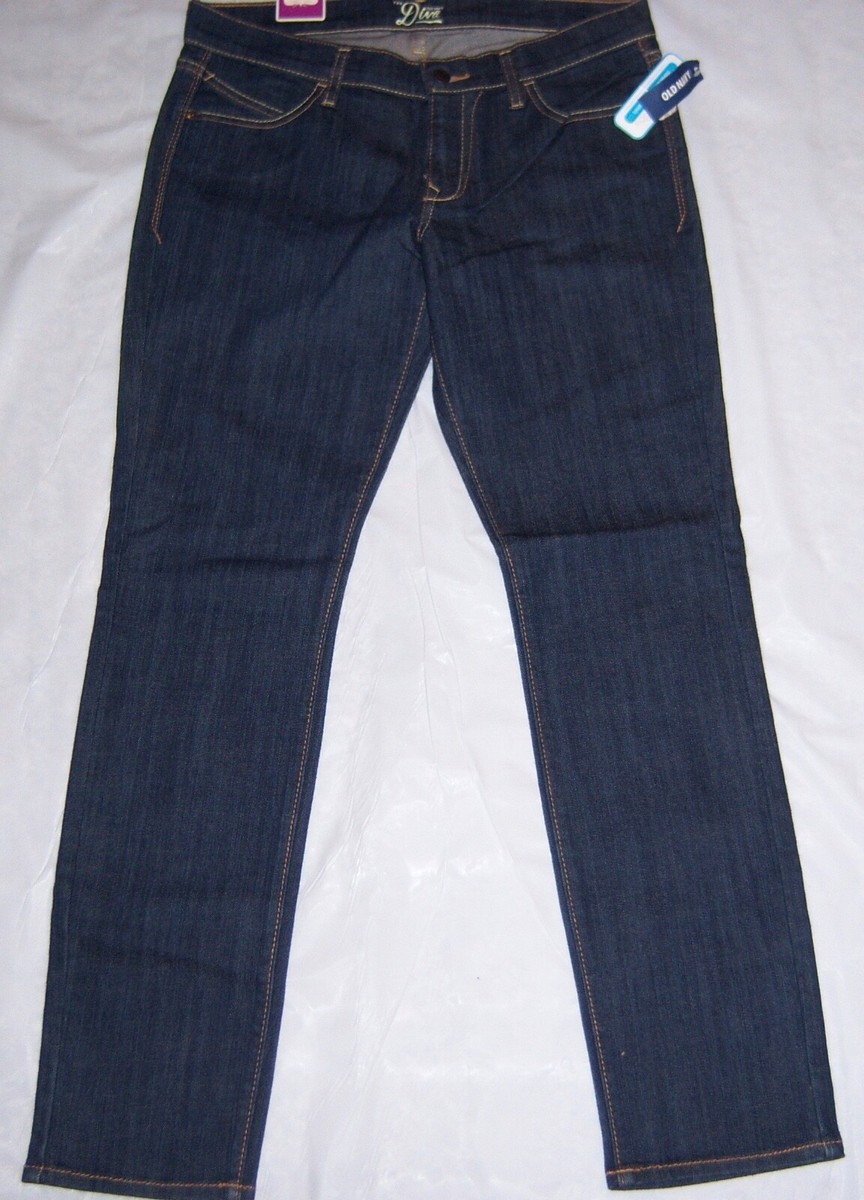 OLD NAVY Blue Denim The Diva Low Rise Skinny Jeans Inseam 31.5