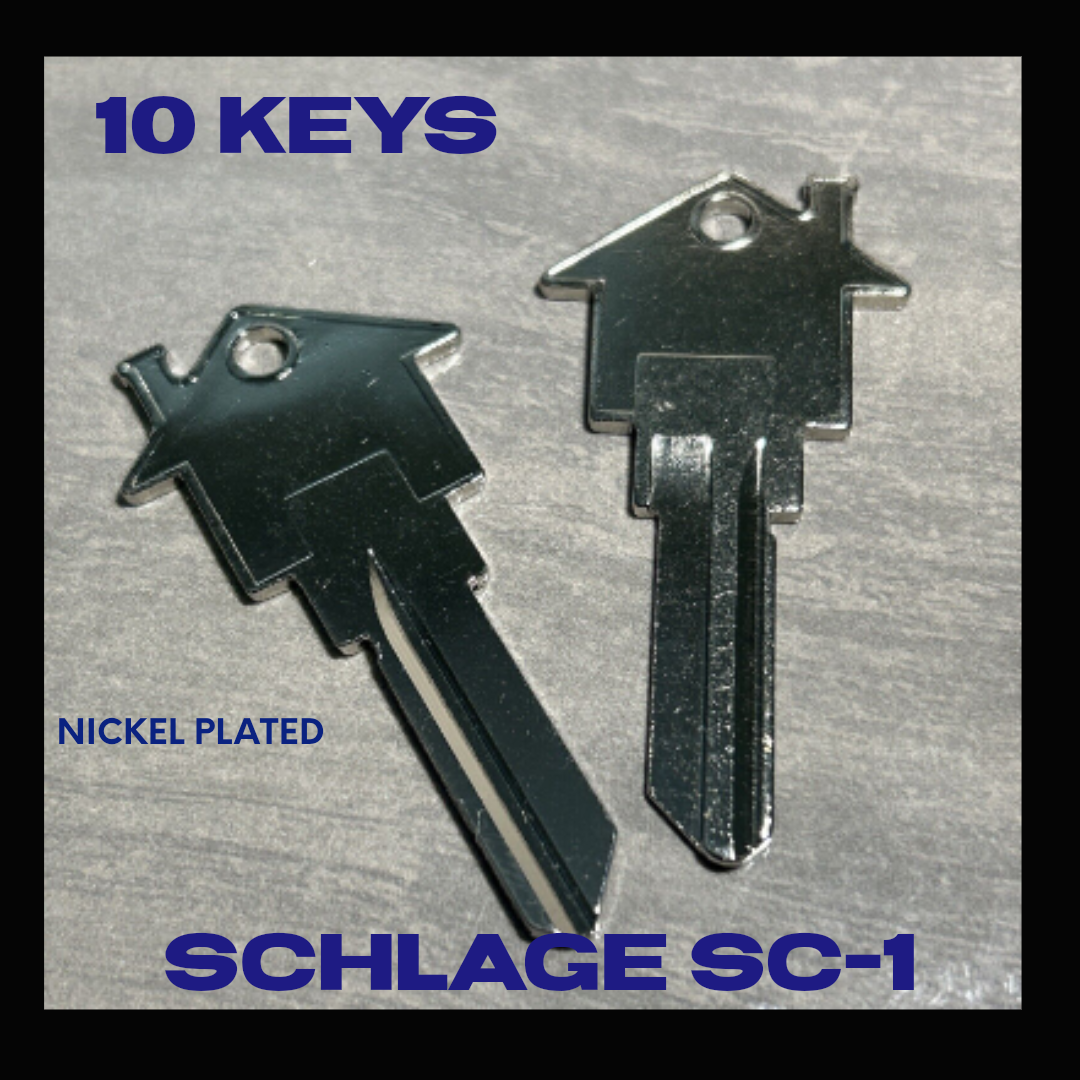 5 Chiavi Schlage SC1 Illuminate, Testa In Plastica Arancione, Nuove, Hillman