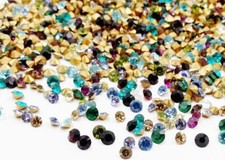 50 Vintage Preciosa Crystal 5mm. To 6mm. Rhinestones - Jewelry Repair J57