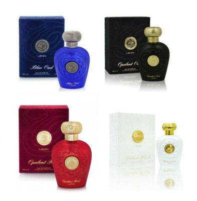 100 ml Opulent Oud Blue, Rot, Schwarz oder Weiß Opulent Moschus EDP Spray von Lattafa