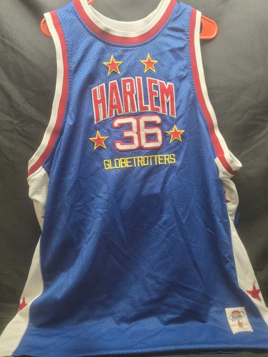 希少 Harlem Globetrotters Platinum Fubu VTG Platinum FUBU Harlem Globetrotters 75th Anniv. Lemon #36