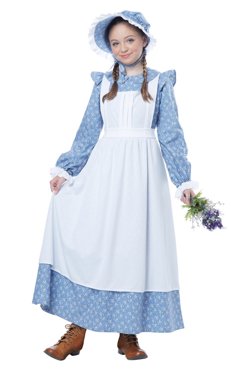 Girls Pioneer Costume Meland Colonial Pioneer Girl Dress Costume
