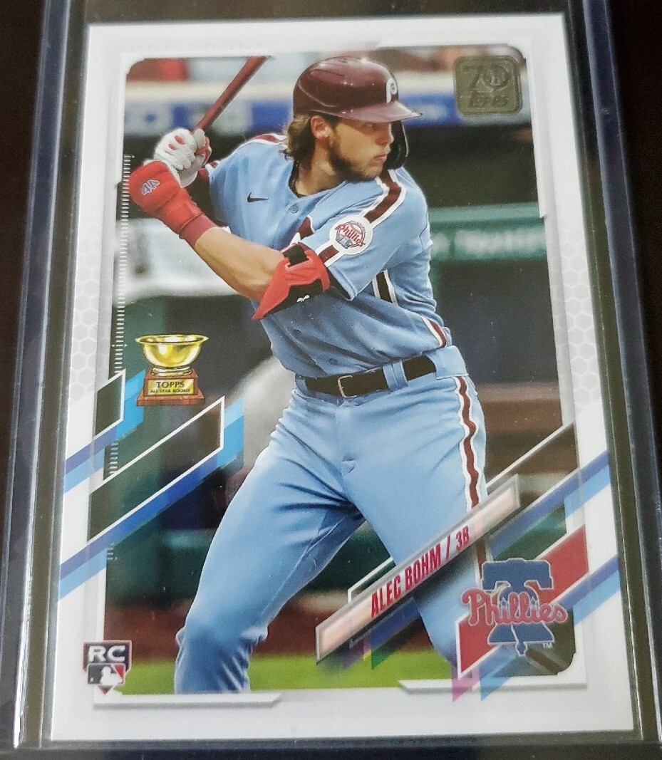 2021 Topps Series 1 Alec Bohm Rookie Card Number 277 Philadelphia Phillies