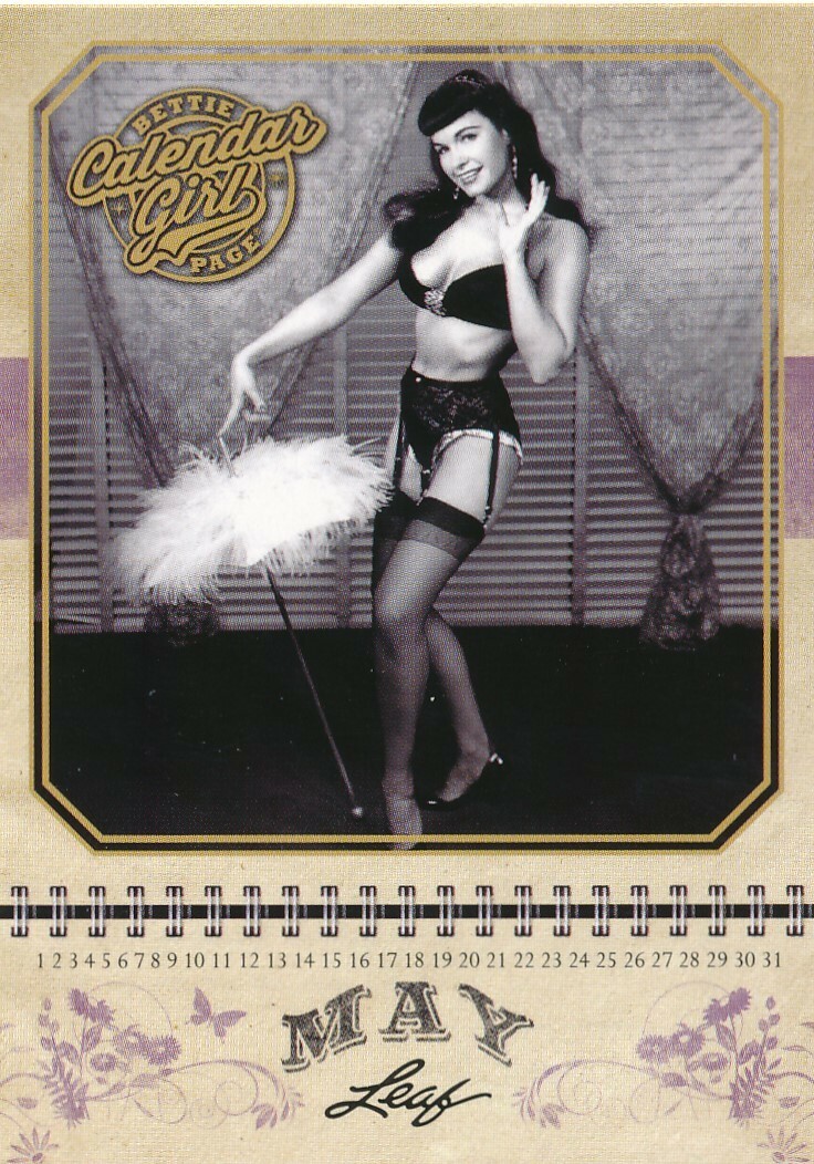 LEAF BETTIE PAGE CALENDAR GIRL SINGLE CHASE CARD CG5 EBay