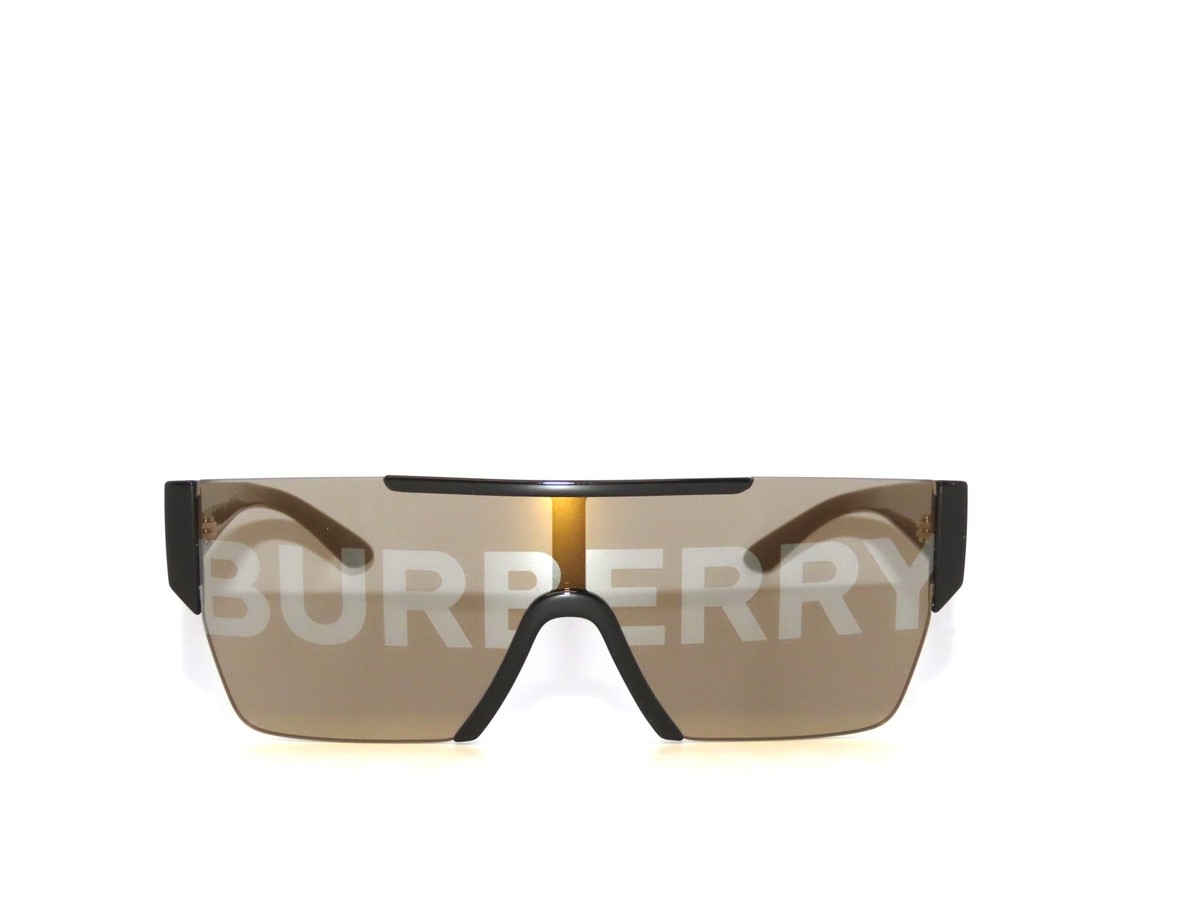 Burberry 4291 3001/G Black Gray Silver Gold Shield Burberry 4291 3001/G Black Gray Silver Gold Shield