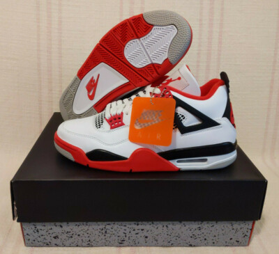 Jordan 4 Retro OG Fire Red White AJ4 AJIV 2020 DC7770 160 Men's