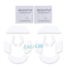 2 Sets White Rounded Curved Edges Mouse Feet Skates for Logitech G903 Mouse