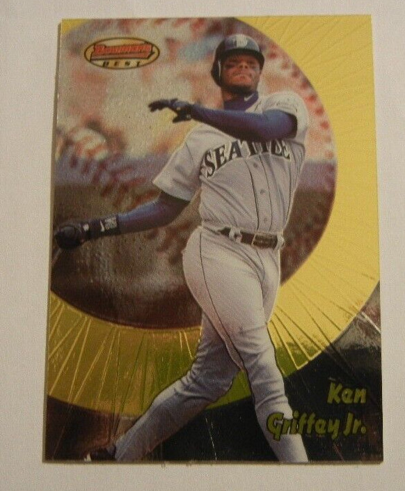 1998 BOWMAN'S BEST BASEBALL CARD KEN GRIFFEY JR. #27 SEATTLE MARINERS HOF