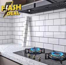 Kitchen Tile Roll Stickers Self-adhesive Bathroom Wall Marble Sticker Decor UK