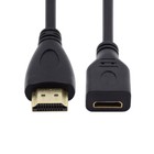 Jimier 15cm Mini HDMI Type-C to HDMI Type-A Male Extension Cable for Camera 4K