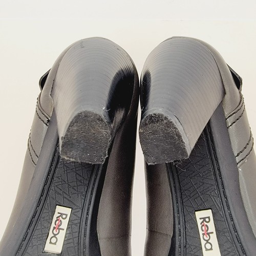 Reba Gray Open Toe High Heels Shoes Leather, Comfort Insoles Size 7.5 - Picture 7 of 11