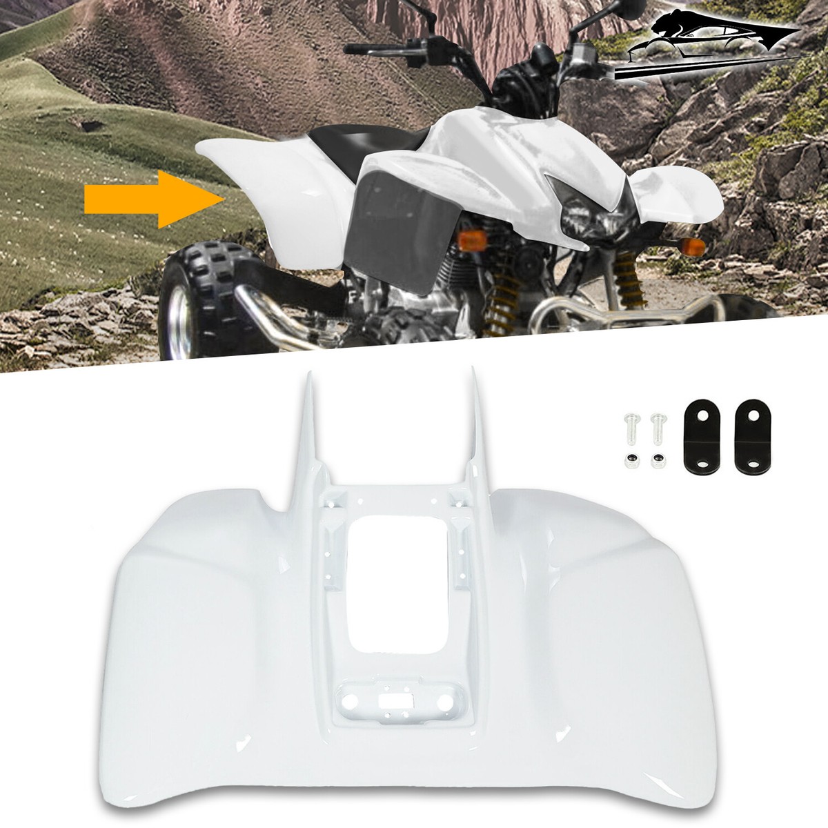 NEW White ABS Rear Fender Plastic Kit For Honda TRX 400EX 1999