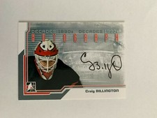 2013-14 ITG Decades 1990s Autographs #ACB Craig Billington