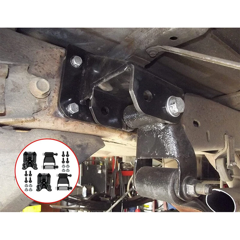 Kit de 2 piezas de soporte y grillete de suspensión trasero con resorte de hoja trasero para Ford Ranger Mazda Foto 2 de 4