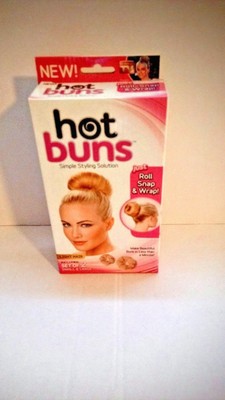 Hot Buns As Seen On Tv Hair Accessory 2 Pack Light Hair One Small