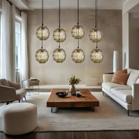 HäNgelampe Pendellampe Esstischlampe Altmessing Geflecht Big Light