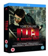 Brand New MISSION IMPOSSIBLE 1-4 Movie Blu-ray Quadrilogy Set Region Free