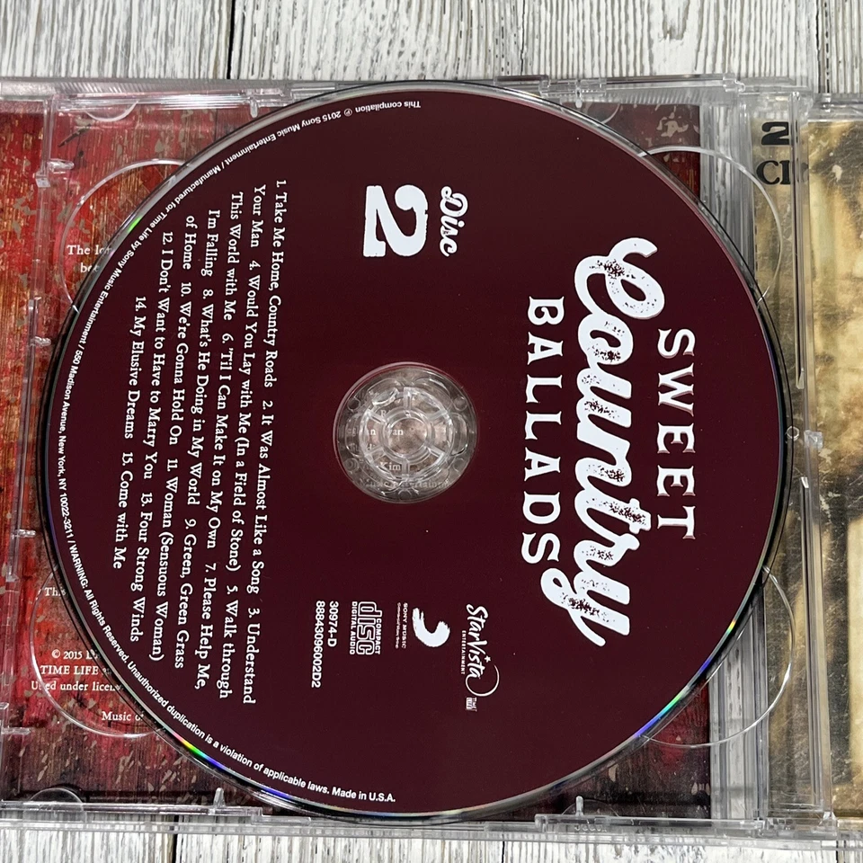Sweet Country Ballads (2015, 2-disc CD set) Foto 4 de 4