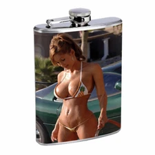 Cuban Pin Up Girls D12 Flask 8oz Stainless Steel Hip Drinking Whiskey 