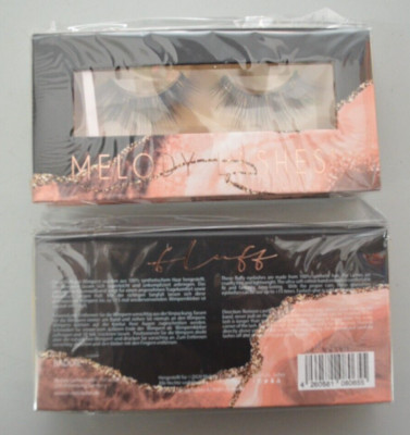 2x MELODY LASHES Fluff Kollektion Baddie Künstliche Wimpern Eyelashes 2 paar