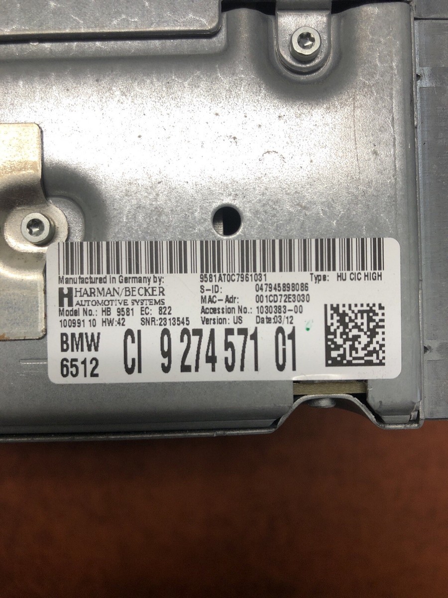 2012 BMW 528i F10 OEM Navigation CD Radio Receiver Head Unit  