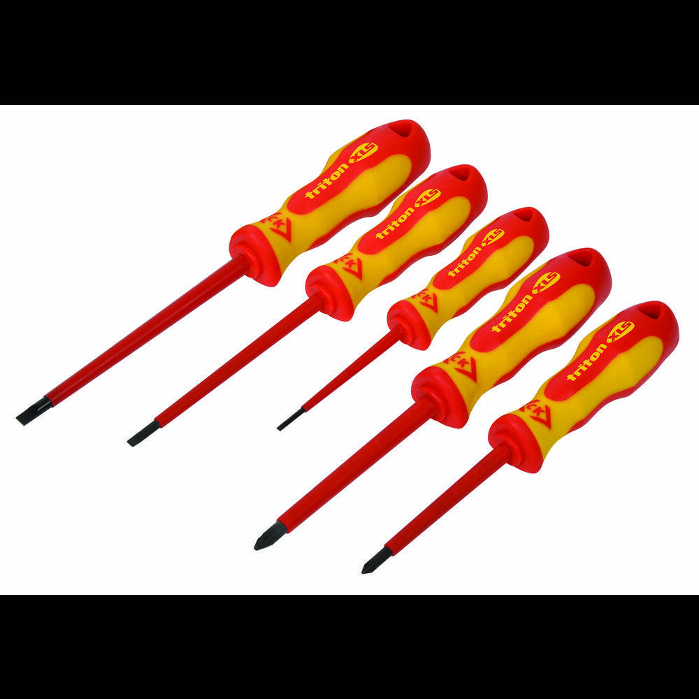 Kit cacciaviti VDE 5 parti C.K Triton XLS Taglio, Croce Pozidriv