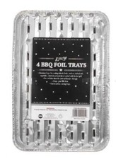 12 BBQ Foil Disposable Grill Serving Trays Summer Garden Party Outdoor Picnic
