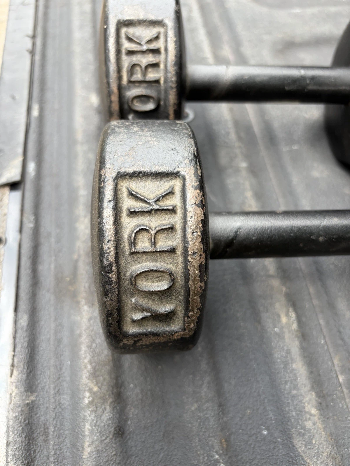 Vintage York Dumbbells 20LB Set