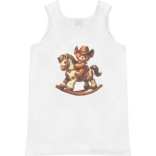 'Cowboy Teddy Bear' Adult Vest / Tank Top AV049563
