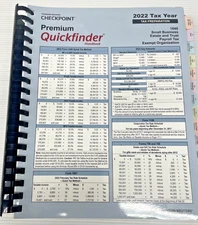 Thomson Reuters Checkpoint Premium Quickfinder Handbook (2022 Tax Year) (5919RK)
