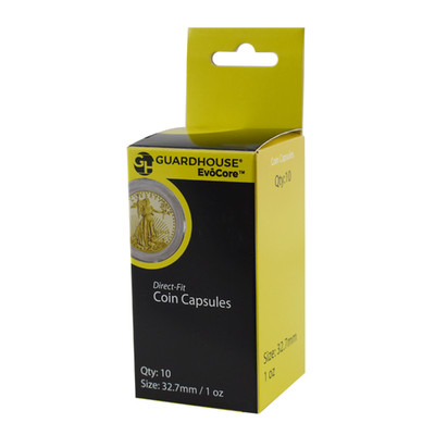 Guardhouse 1 Oz $50 Gold American Eagle Direct Fit Capsules 10 per Box