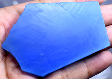 240.85 CT Natural Blue Chalcedony Brazilian Superb Untreated Slab   