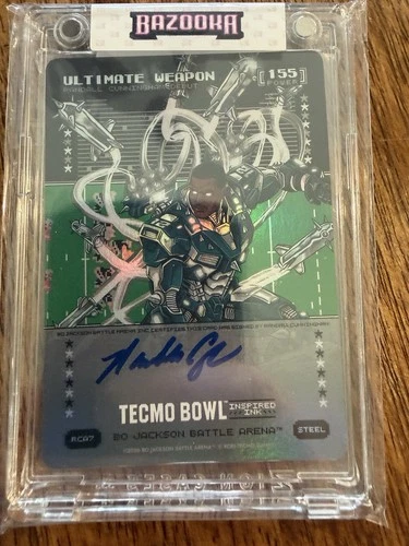 Bo Jackson Battle Arena TECMO Bowl Randall Cunningham Auto RCA7 Ultimate Weapon