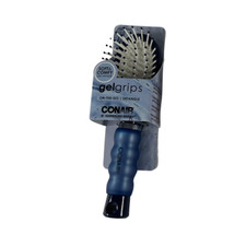 CONAIR Gel Grips Mid-Size Cushioned Nylon Bristle Hairbrush, Assorted Colors 