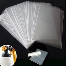 50pcs Paint Spray Gun Bag, Disposable Spray Gun Liner Transparent Sprayer Cup...