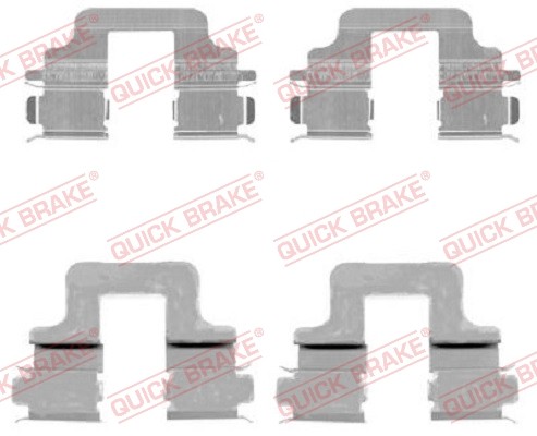 1X Quick Brake 109-1731 ZubehöRsatz Scheibenbremsbelag FüR Ford Volvo Land Rover-image