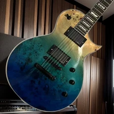 6 String Electric Guitar Ocean Blue Color Mahogany Body Rosewood Fretboard ESP