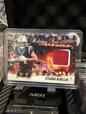 2025 Panini Absolute Football #HS-TMN TETAIROA MCMILLAN RC Holiday Suit Relic