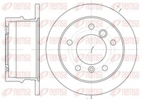 2X Remsa Bremsscheibe 6565.00 FüR 2DD 2DH 2DA VW LT 2DC Mercedes 28 2DF 46 258Mm