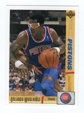 1991-92 Upper Deck Orlando Woolridge 406 Pistons