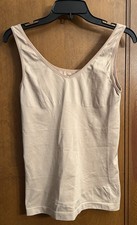 Jockey Life Midriff Slimmer Tank Top M Nude Microfiber Stretch Shapewear NWOT