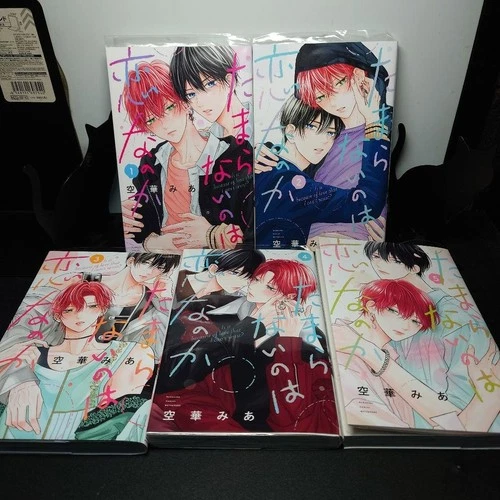Japanese Language BL Manga Girls Comic Book Tamaranai no wa Koi nano ka 1-6 set