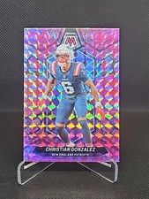 2024 Panini Mosaic Christian Gonzalez #154 Pink Parallel Patriots